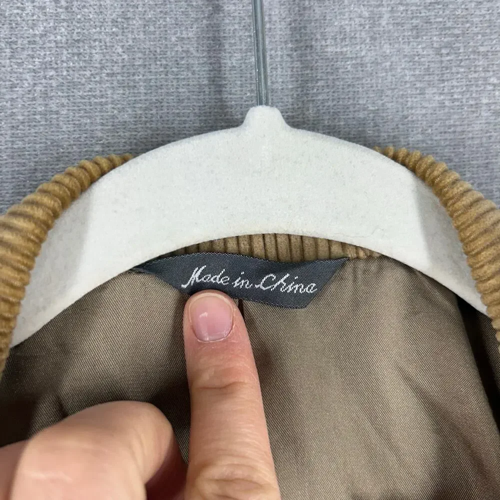 david taylor tan corduroy blazer sz 48L